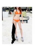 Oasap Self-tied Buckle Twist Bikini
