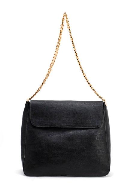 Oasap Wholecolored Square Shaped Chain Shoulder Bag