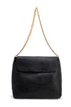 Oasap Wholecolored Square Shaped Chain Shoulder Bag