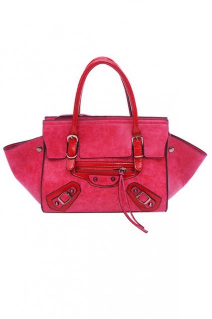 Oasap Color Block Boat-shaped Tote