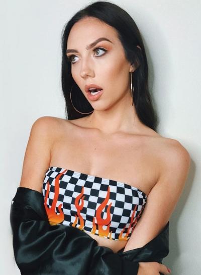 Oasap Fashion Plaid Sleeveless Bandeau Top