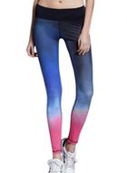 Oasap Women's Multicolored Skinny Sports Workout Gym Yoga Pants
