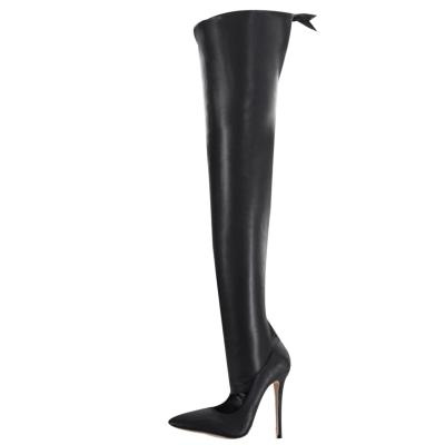 Oasap Stiletto Pumps With Detachable Over The Knee Shoe Cylinder