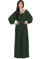 Oasap Plus Size Pleated Maxi Prom Dress