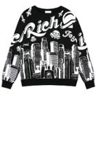 Oasap Street-chic Building Sweatshirt