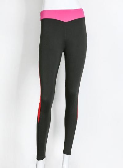 Oasap Fashion Color Block Skinny Fit Sport Leggings