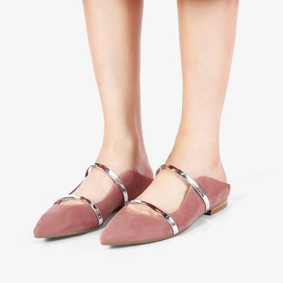 Oasap Pointed Toe Slingback Slip On Pumps