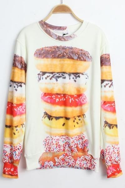 Oasap Nice Doughnut Sweatshirt