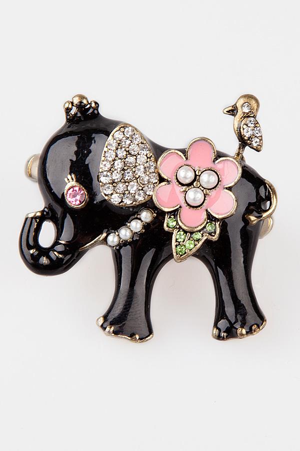 Oasap Elephant Double Elasticated Ring