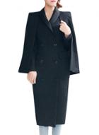 Oasap Women's Fashion Double Breasted Coat With Detachable Cape