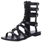 Oasap Open Toe Mid-calf Flat Gladiator Sandals