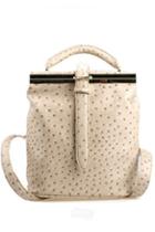 Oasap Tridimensional Ostrich Shoulders Bag With Metal Opening