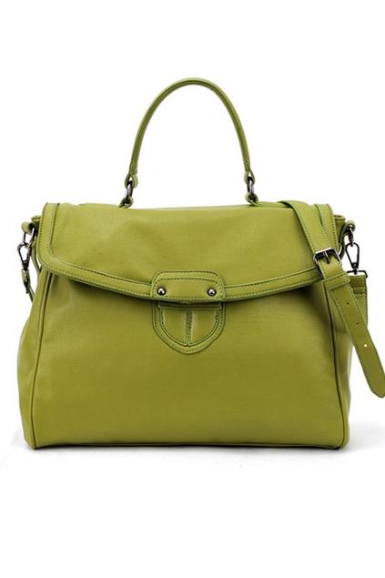 Oasap Double Magnetic Snap Shoulder Bag