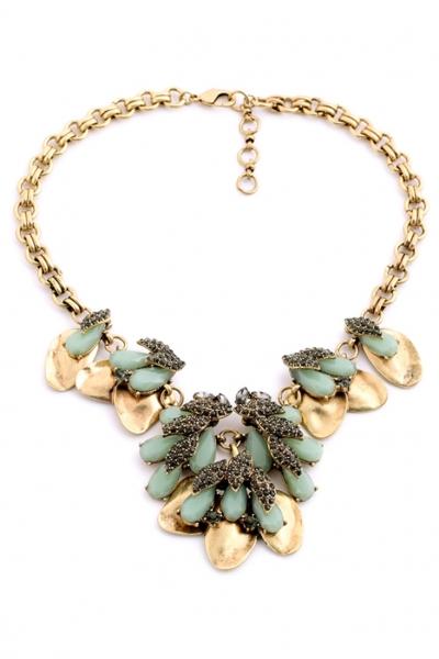 Oasap Demure Water Drop Dangle Necklace
