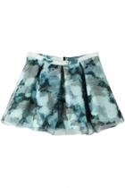 Oasap Sweet Floral A-line Organza Skirt