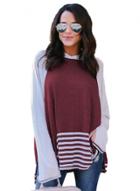 Oasap Hooded Long Sleeve Color Splicing Pullover Sweater