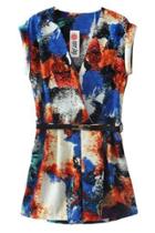 Oasap Sexy Colorful Floral Rompers