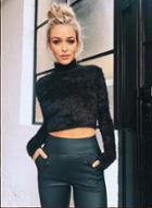 Oasap High Neck Long Sleeve Pullover Short Sweater