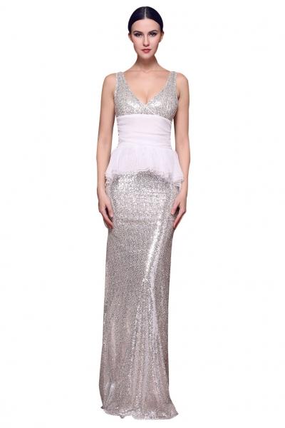 Oasap Elegant Maxi Shining Cuotout Backless Lace Dress