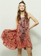 Oasap Casual Sleeveless Loose Fit Flouncing Dress