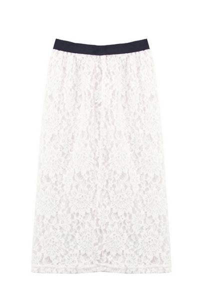 Oasap Lace Medium Skirt