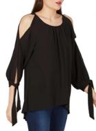 Oasap Round Neck Slit Lace Up Blouses