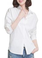 Oasap Women's Long Sleeve Button Down High Low Casual Shirt