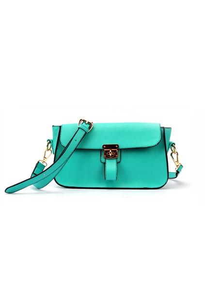 Oasap Cross Lock Zipped Shoulder Bag
