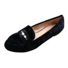 Oasap Casual Suede Round Toe Flat Heels Loafer Shoes