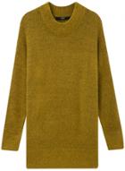 Oasap Women's Solid Color Side Slit Asymmetric Knit Sweater