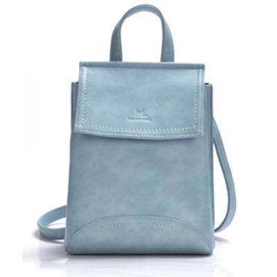 Oasap Women's Casual Solid Pu Leather Backpack Shoulder Bag
