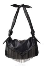 Oasap Chic Tassels Embellished Shoulder Bag With Adjustable Tied Strap