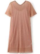 Oasap Fashion Short Sleeve Solid Pullover Dress