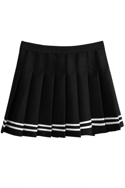 Oasap Sweet Preppy Style Pleated Mini Skirt