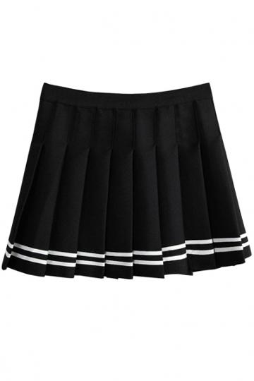 Oasap Sweet Preppy Style Pleated Mini Skirt