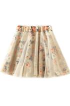 Oasap Rose Organza Mini Skirt