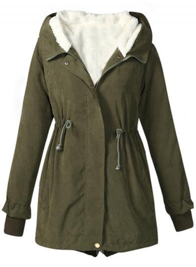 Oasap Fashion Warm Hooded Parka Coat