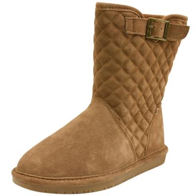 Oasap Women's Simple Sewing Winter Snow Boots