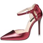 Oasap Ankle Strap Pointed Toe High Stiletto Heels Night Club Pumps