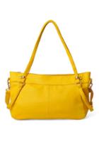 Oasap Wholecolored Zipped Shoulder Bag