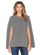 Oasap Round Neck Cloak Design Solid Sweater