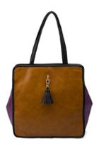 Oasap Vintage Contrast Color Square Shopper