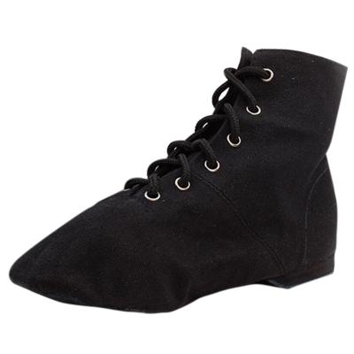 Oasap Lace-up Flat Canvas Boots Jazz Dance Shoes