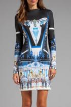 Oasap Crystal Palace Print Dress