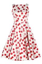 Oasap Cute Cherry Printed Midi Dress