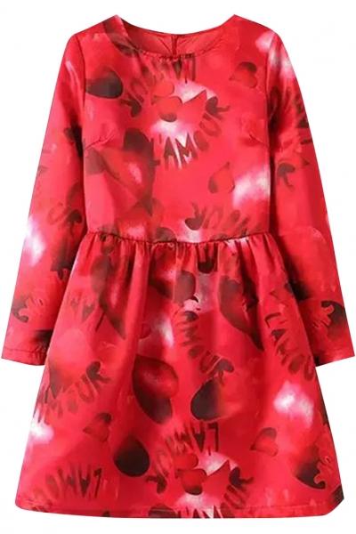Oasap Sweet Floral Pleated Mini Skater Dress