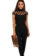 Oasap Cage Top Skinny Fit Jumpsuit