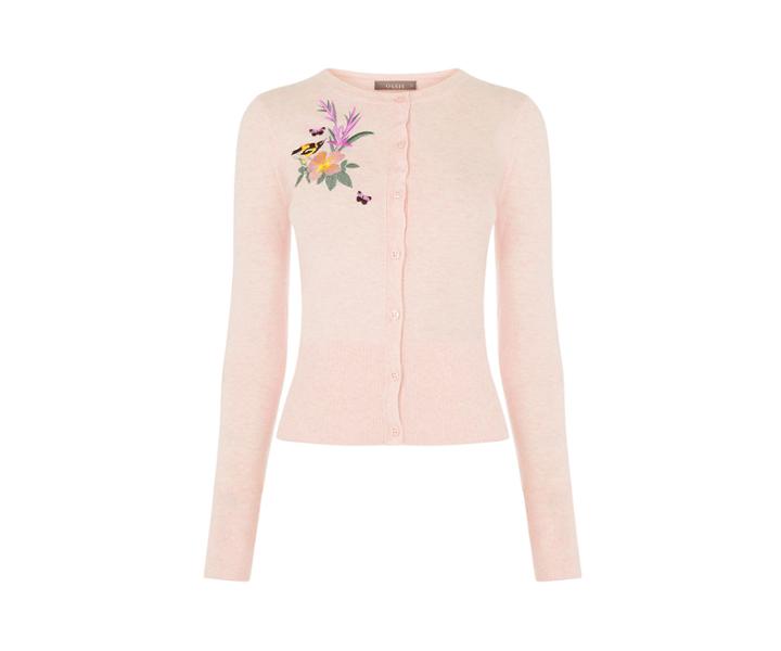 Oasis Embroidered Crew Cardi