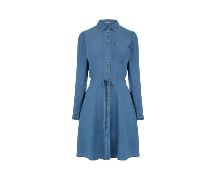 Oasis Ruffle Cuff Shirt Dress
