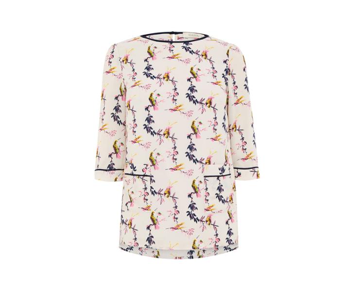 Oasis Lotus Bird Pocket Top